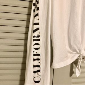 Hollister Tops - Hollister Long Sleeved Holographic White Shirt Hollister Tops - Hollister Long Sleeved Holographic White Shirt